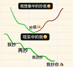 股市抄底的表情