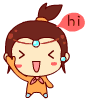 Hi，你好，你好表情包，hello nihao gif