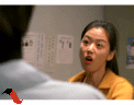 女人打人表情，扁人表情包，woman hit gif
