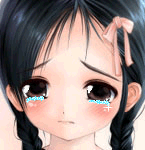 卡通女孩大哭微信表情