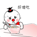吃饭好难吃，吃饭表情包，eat chifan gif