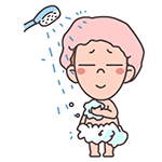 女生洗澡搞笑QQ表情