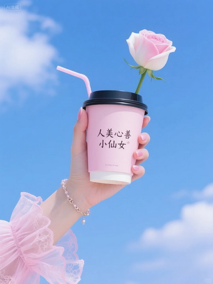 秋天的第一杯奶茶表情包