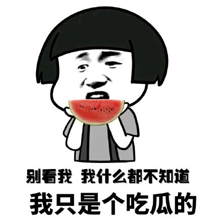 我只是个吃瓜的搞笑表情