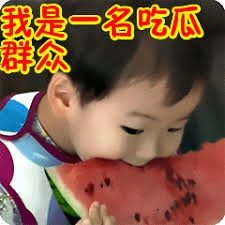 吃瓜看戏搞笑表情