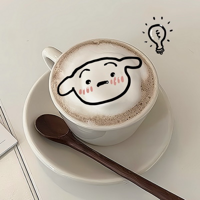 早上上班咖啡表情图下载
