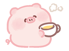 喝茶表情