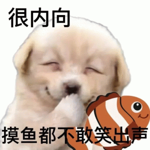 摸鱼不敢笑出声表情包
